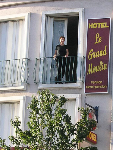 Settled in on the first night in France in Pont Audemer after arriving at le Havre in the morning