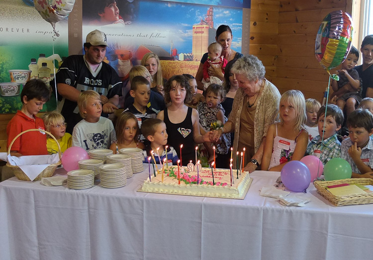 With some of the great grandchildren