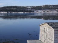 Mr. Alec's stage on a winter morning (by Marilyn Pincock)