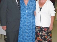 Jerome, Mildred and Marilyn at Dick and Grace's 50th