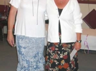 Liz Turpin and Marilyn at madeleine's 75th